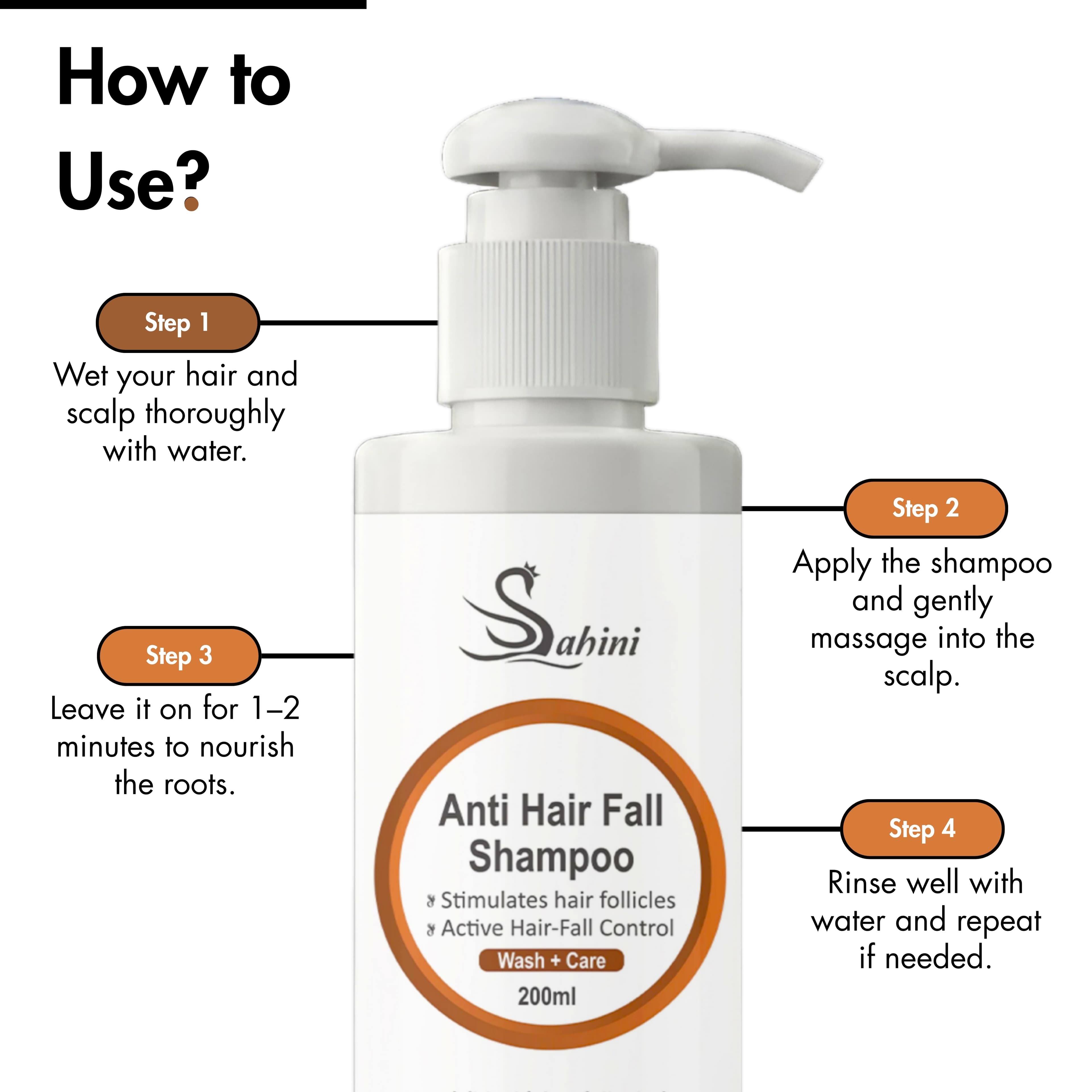 Sahini Anti-Hair Fall Repair Shampoo 250ml Photo 5