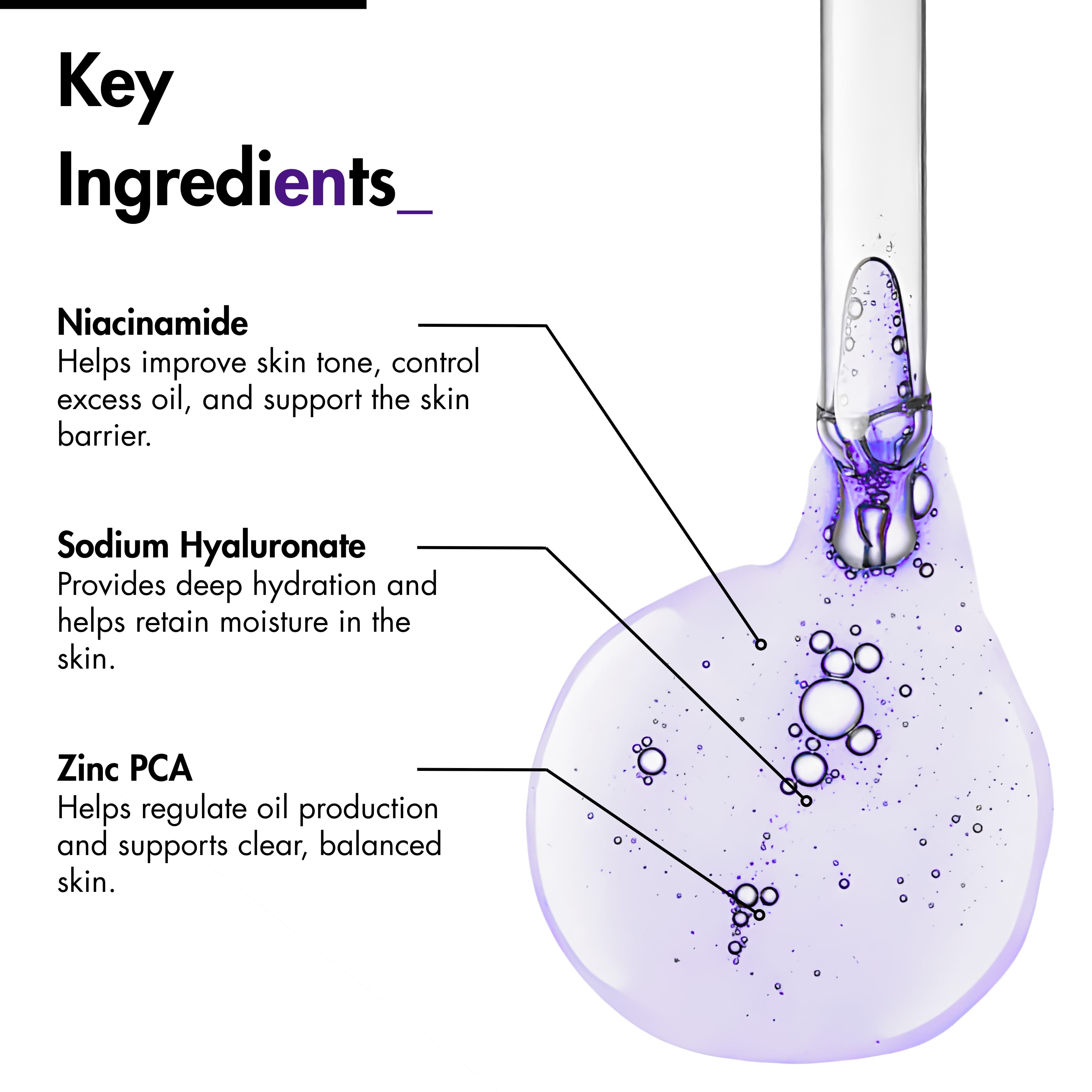 Sahini Niacinamide 10% + Zinc 1% Blemish Serum 30ml Photo 2